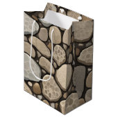 Petoskey Stone Abstract Medium Cadeauzakje (Voorkant Gekanteld)