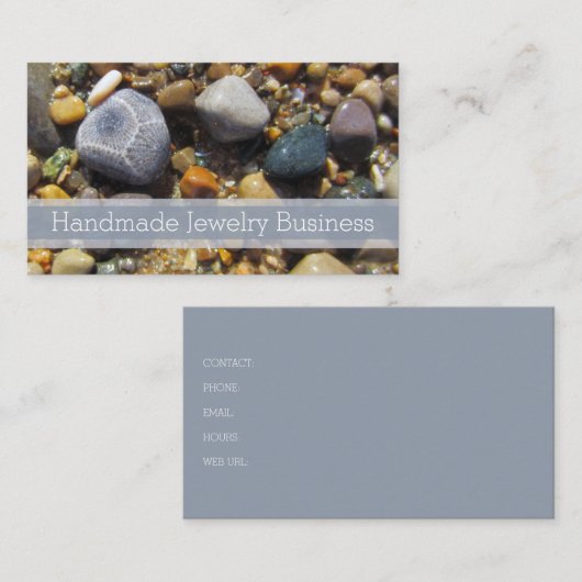 Petoskey Stone Beach Jewelry Visitekaartje (Voorkant / Achterkant)