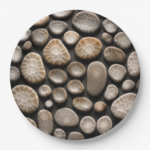 Petoskey Stone Collectie Papieren Bordje