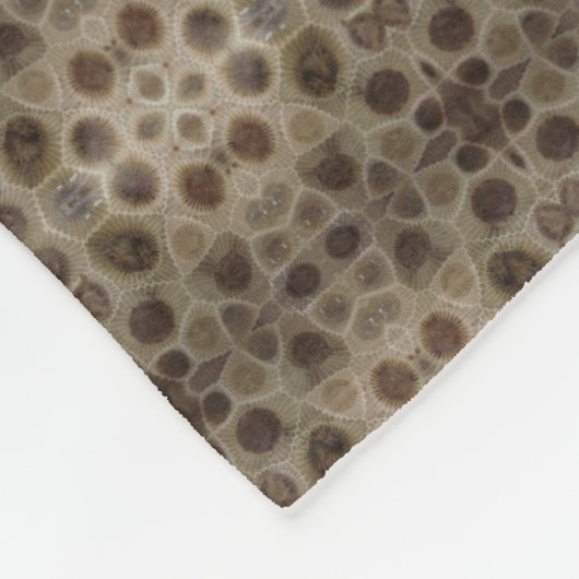Petoskey Stone Fleece Deken (Hoek)