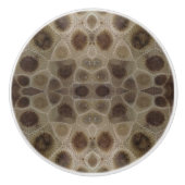 Petoskey Stone Keramische Knop (Voorkant)