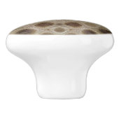 Petoskey Stone Keramische Knop (Zijkant)