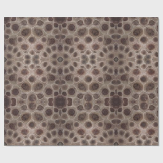 Petoskey Stone Michigan staat steen fossiel Cadeaupapier (Vlak)