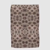 Petoskey Stone Michigan staat steen fossiel Golfhanddoek (Voorkant)