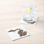 Petoskey Stone Michigan staat steen fossiel Kartonnen Onderzetters (Insitu)