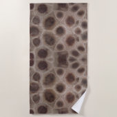 Petoskey Stone Michigan staat steen fossiel Strandlaken (Voorkant)