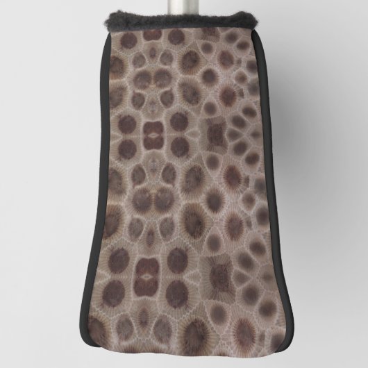Petoskey Stone michigan state stone fossil Golfheadcover (Draai 90)