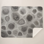 Petoskey Stone Pattern Sherpa Deken (Voorkant (horizontaal))