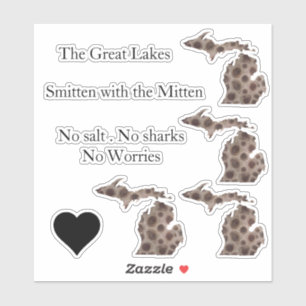 Petoskey Stone - Smith met de Mitten Sticker