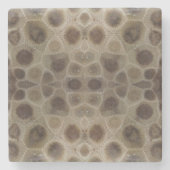 Petoskey Stone Stenen Onderzetter (Voorkant)