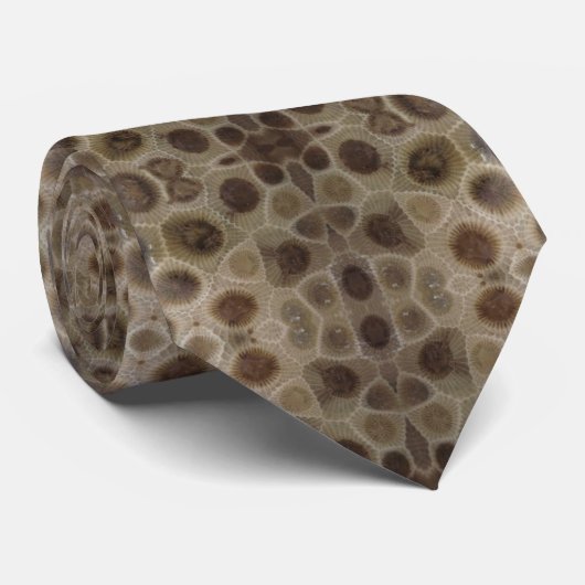 Petoskey Stone Stropdas (Opgerold)