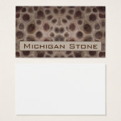 Petoskey Stone Visitekaartje (Voorkant /achterkant)