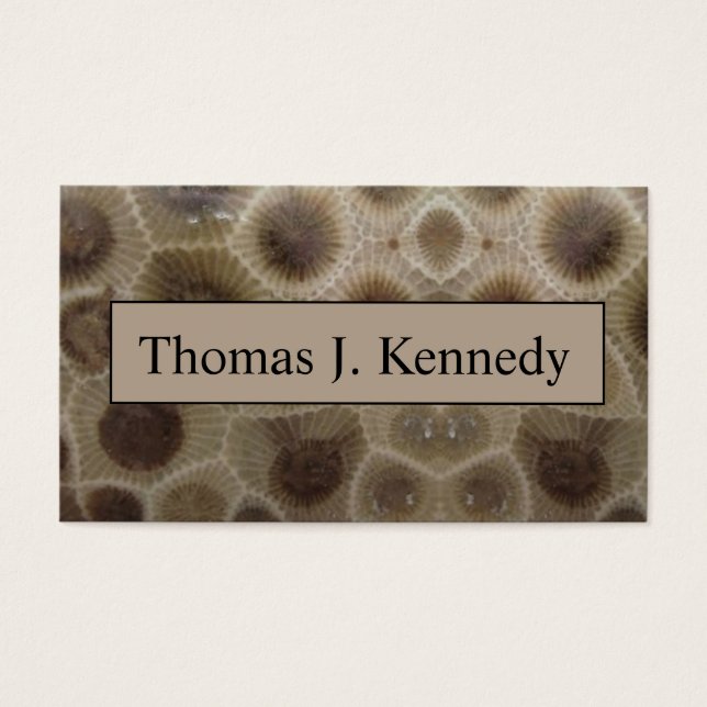 Petoskey Stone Visitekaartje (Voorkant)