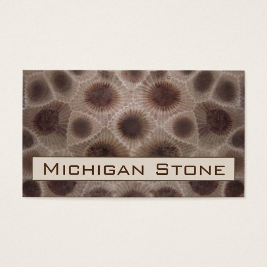 Petoskey Stone Visitekaartje (Voorkant)