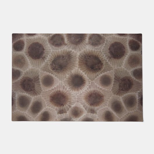 Petoskey Stones | Staatsteen Michigan Deurmat (Voorkant)