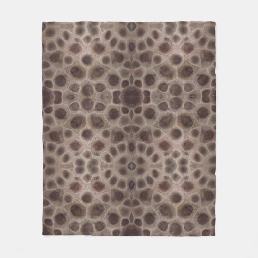 Petoskey Stones | Staatsteen Michigan Fleece Deken (Voorkant)