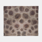 Petoskey Stones | Staatsteen Michigan Fleece Deken (Voorkant (Horizontaal))