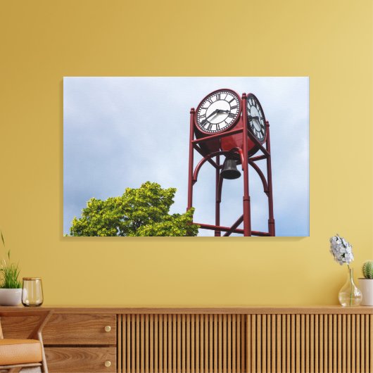 Petosky Tower Clock Canvas Afdruk (Insitu (Woonkamer))