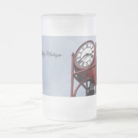 Petosky Tower Clock Frosted Mok