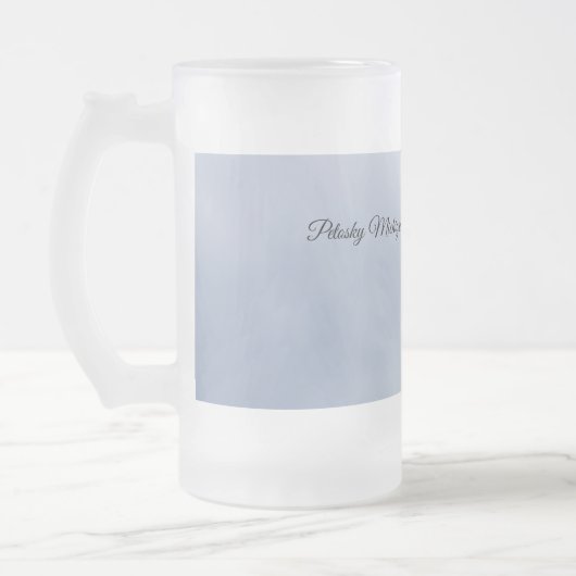 Petosky Tower Clock Frosted Mok (Links)