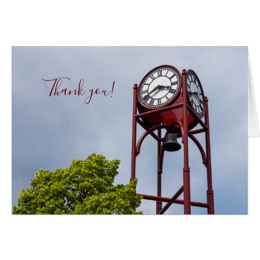 Petosky Tower Clock - Hartelijk dank (Voorkant Horizontaal)