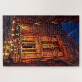 Petra bij kaarslicht legpuzzel (Horizontaal)