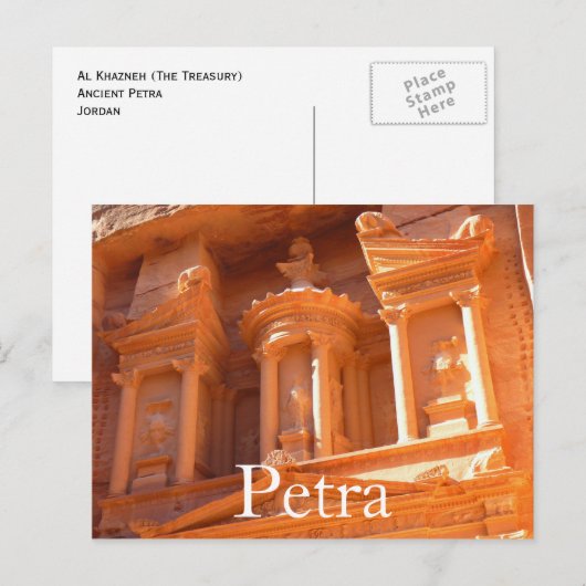 Petra, Briefkaart Jordanië (Voorkant / Achterkant)