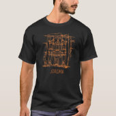 Petra City Jordan souvenir voor mannen vrouwen T-shirt (Voorkant)