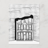 Petra El Khazneh tempel Briefkaart (Voorkant)