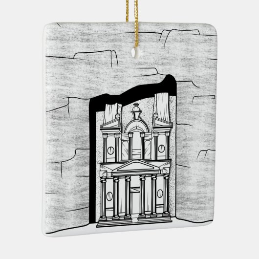 Petra El Khazneh tempel Keramisch Ornament (Rechts)