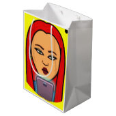 Petra geschenktas medium cadeauzakje (Achterkant Gekanteld)