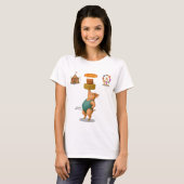 Petra het evenwichtskunstenaar varken t-shirt (Voorkant volledig)