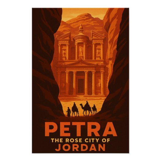 Petra – Het Roos van Jordanië Perfect Poster (Voorkant)