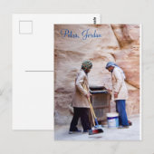Petra - Historische en archeologische stad in Jord Briefkaart (Voorkant / Achterkant)