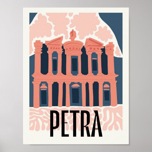 Petra Jordan abstracte reizen bloemenkunst Poster (Voorkant)