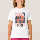 Petra Jordan abstracte reizen bloemenkunst T-shirt (Voorkant)