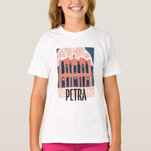 Petra Jordan abstracte reizen bloemenkunst T-shirt