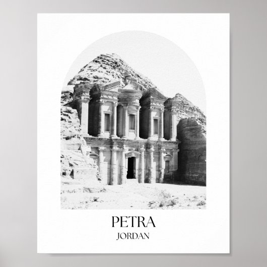 Petra Jordan Arch fotoprint Poster (Voorkant)