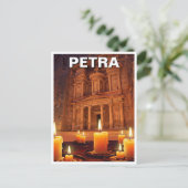 Petra Jordan Candles Night Briefkaart (Staand voorkant)