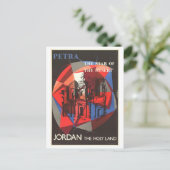 Petra Jordan "Holy Land" Reisposter Briefkaart (Staand voorkant)