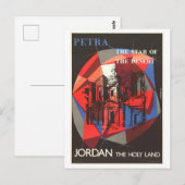  Petra Jordan "Holy Land" Reisposter Briefkaart (Voorkant / Achterkant)