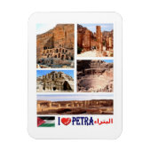 Petra - Jordan - I Love - Magnet Magneet (Verticaal)