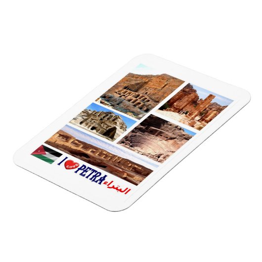 Petra - Jordan - I Love - Magnet Magneet (Linkerzijde)