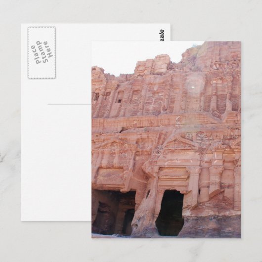 Petra Jordan Palace Tombs Briefkaart (Voorkant / Achterkant)