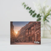 Petra Jordan Reizen Briefkaart (Staand voorkant)