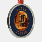 Petra Jordan Retro verontruste cirkel Metalen Ornament (Rechts)