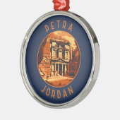 Petra Jordan Retro verontruste cirkel Metalen Ornament (Links)