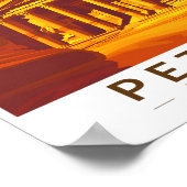 Petra Jordan Sunset Travel Art Vintage Poster (Hoek)