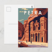 Petra Jordan Travel Art  Briefkaart (Voorkant / Achterkant)