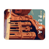 Petra Jordan Travel Art  Magneet (Horizontaal)